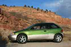 This is how to drive: an electric Geo Metro that I helped convert