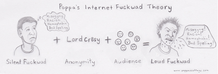 poppas internet fuckwad theory